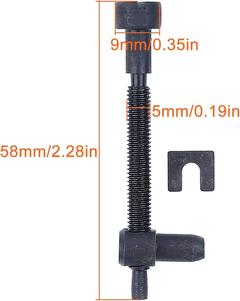 Mtanlo Chain Adjusting Screw Tensioner & Inner Plate For Jonsered 625 630 670 2077 2083, Chain Tensioner Protection Plate - Image 2